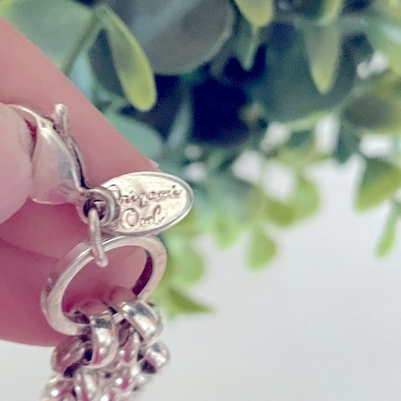 Thick chunky Origami Owl  Double Rolo Chain Silver Tone Bracelet 9-11" - Picture 4 of 6